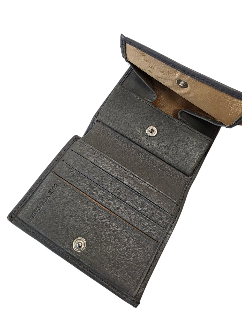 Sabrina Leather Bifold Wallet with Snap Coin Pocket
